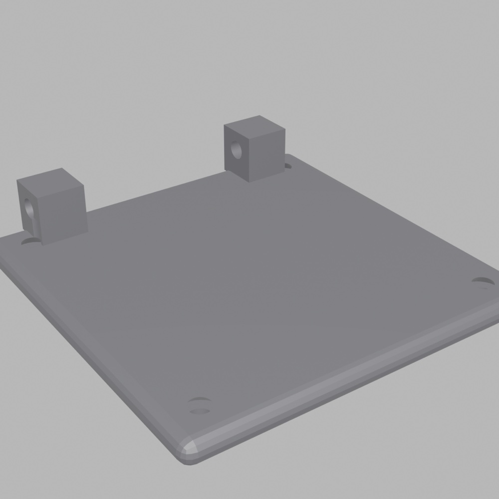 The wall plate with keyhole mounting